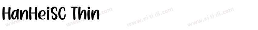 HanHeiSC Thin字体转换